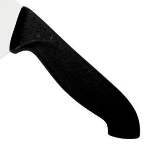 Couteaux de chef haut de gamme avec manche antidérapant texturé noir et lame large pour la cuisine professionnelle et la préparation des repas - Product Image 4