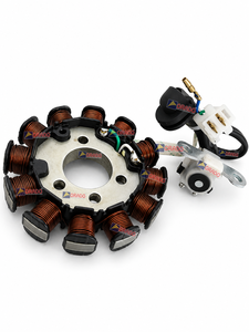 Pièces détachées pour deux-roues : Ensemble de plaque de bobine de stator à 12 pôles pour Hero Hnda Super Splendor Nouveau Modèle et Glamour Nouveau Modèle - Product Image 5