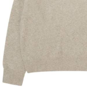 Pull en tricot beige premium pour homme et femme, confortable et élégant, vêtement décontracté, col rond côtelé, parfait - Product Image 3