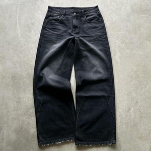 Vaqueros holgados de mujer, pantalones de mezclilla de pierna ancha, estilo urbano a la moda, cómodos y casuales. - Product Image 2