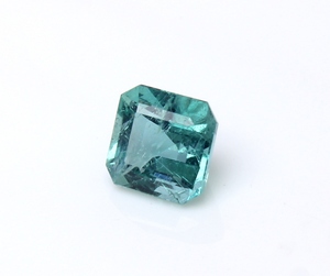 Émeraude zambienne de 1,78 carat créée en laboratoire, taille octogonale, facettée, pierre précieuse non montée (2x4mm), émeraude verte fine, fabrication de bijoux sur mesure - Product Image 2