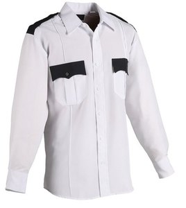 Camisa de Trabajo de Algodón Gris para Hombre, Manga Larga, con Bolsillos en el Pecho y Detalles Negros, Estilo Uniforme Cómodo - Product Image 2