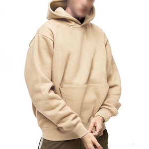 Sweat-shirts à capuche pour hommes en molleton de coton épais, grammage lourd, OEM, avec impression en relief, coupe oversize, séchage rapide, logo personnalisé, pour l'hiver - Product Image 3