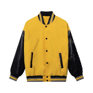 Lightweight Varsity Jacket Winter Jacket Full-Snap Streetwear Canvas For Winter Season <b>Top</b> Trending New Varsity Jacket For Men - Product Image 4