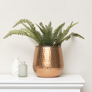 Jardinières en métal doré originales, forme ronde, accessoires de jardin pour la maison, balcon, patio, pots et jardinières - Product Image 3