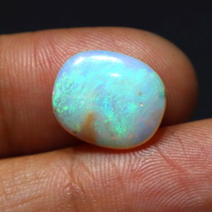 Ópalo Australiano Natural de 4 Quilates, Gema Suelta de Coober Pedy, Calidad Superior, Fuego Verde, Hecho a Mano para Joyería - Product Image 1