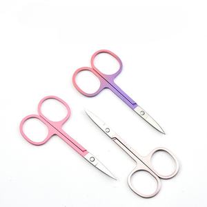 Tijeras de belleza ANAAIF con mango de cerámica recto y afilado, cuchilla de acero inoxidable segura, para recortar pestañas y cejas, con logotipo personalizado. - Product Image 6