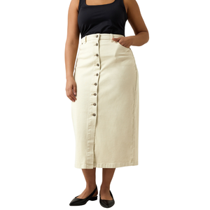 กระโปรงยีนส์ผู้หญิงไซส์ใหญ่ ผ้าคุณภาพดี ขายส่ง ปรับแต่งได้ มีตัวอย่างฟรี - Product Image 1