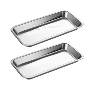 Plateau pour procédures dentaires, outils de laboratoire, instruments manuels, acier inoxydable chirurgical médical de haute qualité - Product Image 1