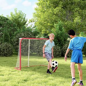 Porta da calcio da giardino per allenamento, resistente a tutte le condizioni atmosferiche, con telaio in acciaio e rete in PE, facile da montare - Product Image 2