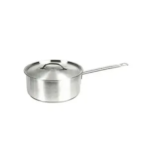 Durable stainless steel <b>sauce</b> <b>pan</b> designed for classic cooking methods with a thick base for efficient heat distribution - Product Image 6
