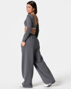 Pantalon de jogging d'hiver pour femme de qualité supérieure, 100 % coton molletonné, respirant, écologique, streetwear, pantalon de sport et de fitness - Product Image 4