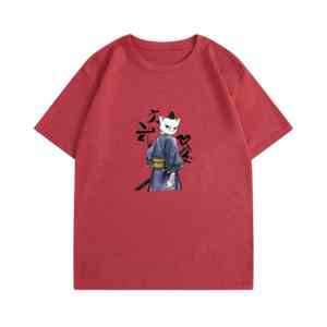 Camiseta de Hombre con Estampado Personalizado, Estilo Americano Vintage, Mezcla de Tejidos - Product Image 5