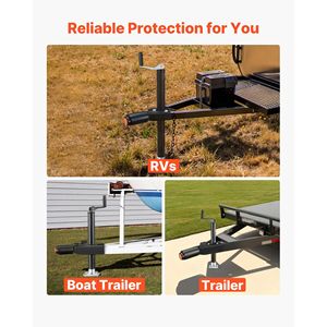 Lucchetto per Gancio Traino Heavy Duty Bulldog 2 da 2 2/5 Pollici per Rimorchi, Sicurezza Avanzata con 3 Chiavi, Catene di Sicurezza, Accessorio per il Controllo del Carico - Product Image 6