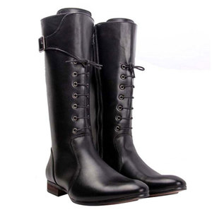 Bottes d'équitation en cuir de haute qualité TWILL SPORTS, ajustement réglable pour cavaliers et débutants - Product Image 2