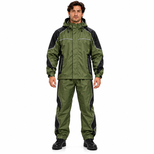 Custom Motorcycle Rain Suit Waterproof Heavy Duty <b>Raincoat</b> Reflective Mens Motorbike Riding Jacket Trousers <b>Festival</b> Wear - Product Image 6