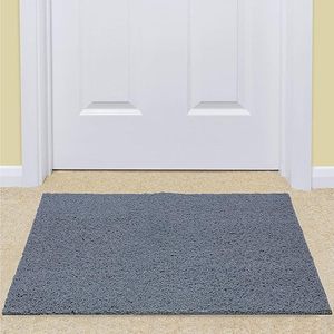 Alfombra de puerta elegante y duradera, fácil de mantener, de goma gris, rectangular, de 1 pieza, 16X24'' - Product Image 1