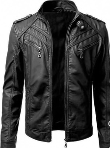 Veste en cuir de haute qualité, très élégante et stylée - Product Image 3