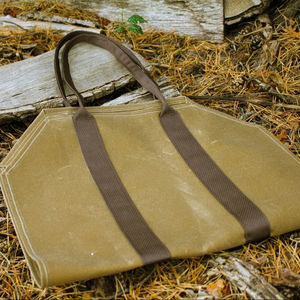 Bolsa de transporte de leña de cuero resistente para chimenea, servicio OEM - Product Image 1