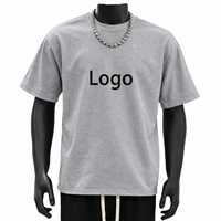 T-shirt en coton à col rond et manches courtes, coupe ample, écologique, 200g, confortable, vêtement décontracté