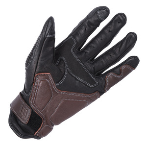 Gants en cuir à doigts entiers avec fermeture auto-agrippante pour le cyclisme, équipement d'été pour hommes - Product Image 2