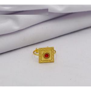 แหวนเจ้าสาวชาวอาหรับ18K แหวนชุบทองปรับขนาดได้ใหม่แหวนเจ้าสาวตะวันออกกลาง - Product Image 1