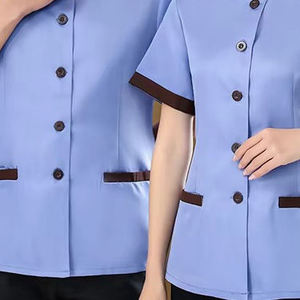 ชุดแม่บ้านโรงแรม โพลีเอสเตอร์คอตตอน แขนสั้น ใส่ได้ทั้งชายและหญิง ระบายอากาศได้ดี สวมใส่สบาย แบบมืออาชีพ สั่งตัดได้ - Product Image 2