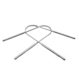 Raspador de Lengua de Acero Inoxidable con Mango Cruzado, Herramienta Reutilizable para la Limpieza de la Lengua, para el Cuidado Diario de la Higiene Bucal - Product Image 1