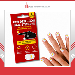 Pegatinas de un solo uso para detección de GHB en uñas, para compras al por mayor en clubes, restaurantes y fiestas, para la seguridad personal. - Product Image 2