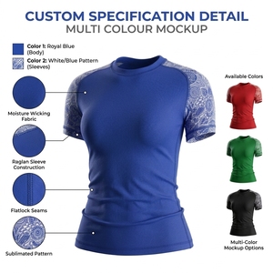 Traje de natación unisex personalizado, rashguard para MMA, BJJ, grappling, jiu jitsu, no-gi, camiseta de surf - Product Image 4
