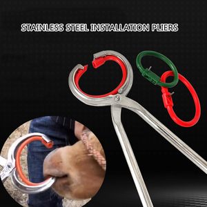 Outil professionnel d'application de anneaux nasaux pour bovins, résistant à la rouille, confortable pour une installation rapide, instruments vétérinaires, outil pour anneaux nasaux d'animaux - Product Image 4