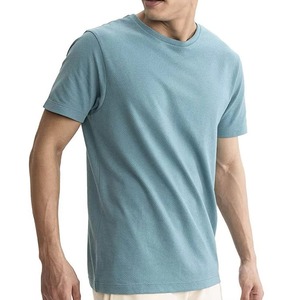 เสื้อยืดผู้ชายดีไซน์ล่าสุด แฟชั่นเสื้อยืดผู้ชาย สีพื้น - Product Image 2