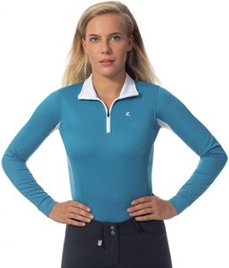 Chemise d'équitation respirante pour concours, manches longues, vêtements de compétition, Spandex/Polyester respirant, brodée - Product Image 3