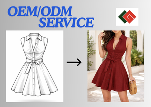 เสื้อผ้าสตรีขายส่ง เสื้อผ้าเวียดนาม ผู้ผลิตเสื้อผ้า OEM ODM เสื้อผ้าผู้หญิง ป้ายกำกับแบบกำหนดเอง ผ้าแบบกำหนดเอง - Product Image 4