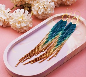 Pendientes Largos de Flecos Hechos a Mano, Estilo Boho, para Mujer, Fabricante de Joyería de Moda, Suministros de Abalorios - Product Image 2