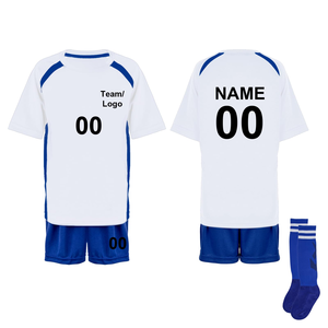 ชุดเสื้อฟุตบอลกางเกงขาสั้นผ้าเจอร์ซี่สำหรับ100% ยืดสี่ทิศทางผลิตแบบซับลิเมชันออกแบบใหม่เป็นมิตรกับสิ่งแวดล้อม - Product Image 6