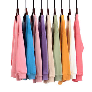 HIC Nouveau T-shirt pour homme grande taille à manches régulières 320g 100% coton biologique col rond sweat-shirt doublé en tissu éponge Impression personnalisée - Product Image 2