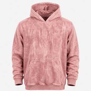 Sweat à capuche en coton de haute qualité pour hommes, femmes et unisexe, coupe ample, tissu doux, streetwear décontracté, manches longues, couleur unie, durable - Product Image 1