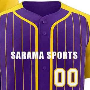 Breathable Blank Baseball Jersey for Men Casual Button <b>Down</b> Shirts Short Sleeve Active Team Sportswear Jersey - Product Image 2