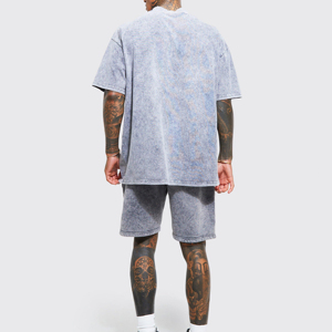 Top Best Selling Custom Design <b>Men</b> Acid Wash <b>Shorts</b> Casual Wear Adult Size Comfortable Fit Solid <b>Pattern</b> <b>Men</b> Acid Wash <b>Short</b> - Product Image 4