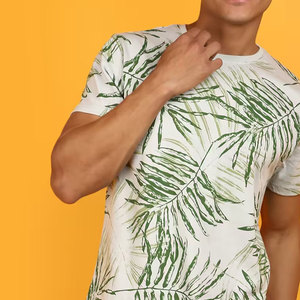 Camisetas Personalizadas de Poliéster/Algodón para Hombre, Impresión DTG, Transpirables, Cuello Redondo, Tela de Lona, Diseño OEM, Impresión Personalizada para Exteriores - Product Image 3