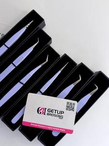 Eyelash Extension Tweezers Isolation Tweezers Volume Tweezers Dolphin Tweezers <b>Boot</b> Tweezers Precision Tweezers Stainless Steel - Product Image 4