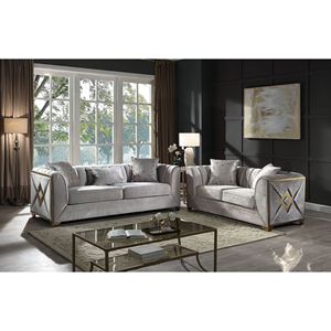 Velencia 2 pezzi moderno Set da salotto crema - Product Image 1