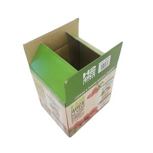 Boîtes à jus et fruits pliables carrées en carton ondulé de 2 mm d'épaisseur, avec fentes, revêtement UV, matériaux recyclés, couleurs mélangées, pour boissons (OEM) - Product Image 4