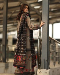 Green Embroidered Cotton Salwar Kameez Set Women Traditional Loose Fit <b>Ankle</b>-Length Casual Wear India Pakistan Style - Product Image 4