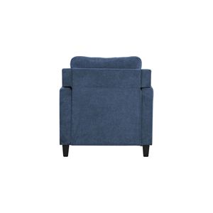 Poltrona da Soggiorno Horatio in Ciniglia Blu Navy - Product Image 6