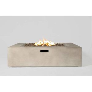 12\" H Outdoor <b>Fire</b> <b>Pit</b> <b>Table</b> Durable Concrete Construction for Outdoor Entertaining - Product Image 1