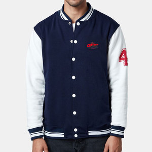 Chaqueta Varsity de Forro Polar con Logotipo Frontal Personalizable, Diseño Único, Súper Calidad, para Hombre, Nueva Moda, Chaqueta Lettermen Elegante - Product Image 1