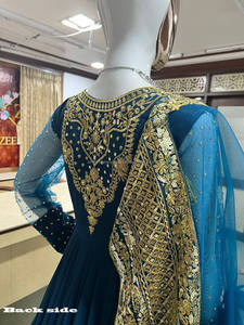 2024 Punjabi Roman Style Indian Western Women's Ready-Made Churidaar Dress Material High Quality <b>Net</b> Low Price Suit Salwar - Product Image 4