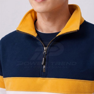 เสื้อสเวตเชิ้ตผู้ชายแบบสวมใส่สบายสำหรับฤดูหนาว ทรงโอเวอร์ไซส์ คอซิป ¼ ซิป แขนยาว แห้งเร็ว ระบายอากาศได้ดี เหมาะสำหรับการเดินทางกลางแจ้งและใช้ในชีวิตประจำวัน - Product Image 4